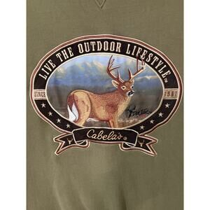 Cabela’s Dick Idol Men’s Crewneck Sweatshirt 2XL – Embroidered Logo Pullover
